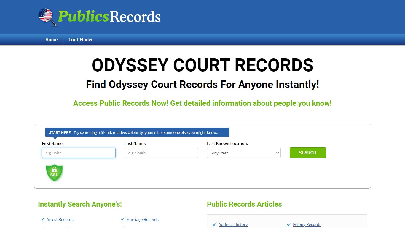 Find Odyssey Court Records For Anyone Instantly!